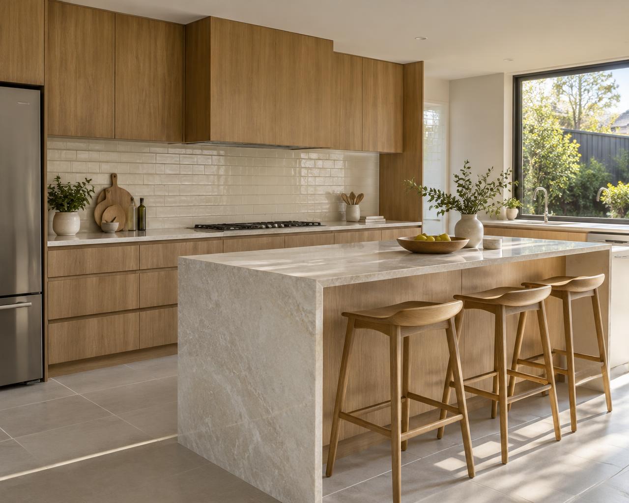 Kitchen & living floors